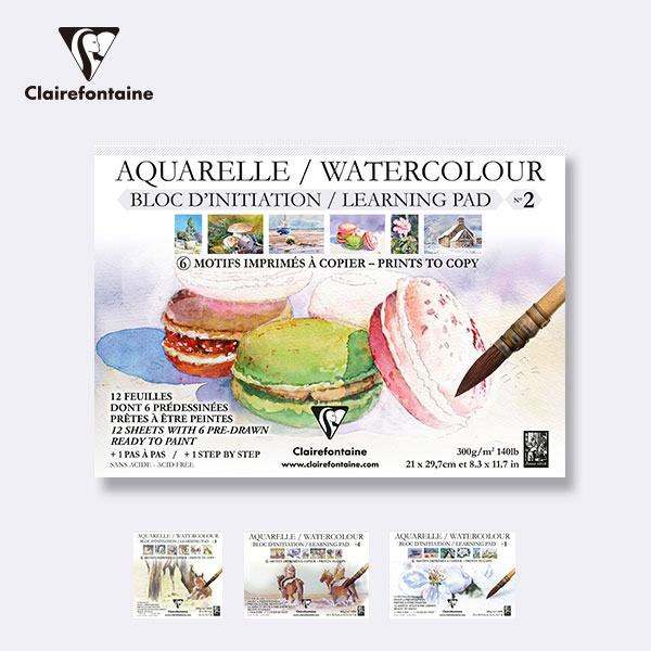 Clairefontaine克莱尔方丹 AQUARELLE LEARNING系列 水彩学习本